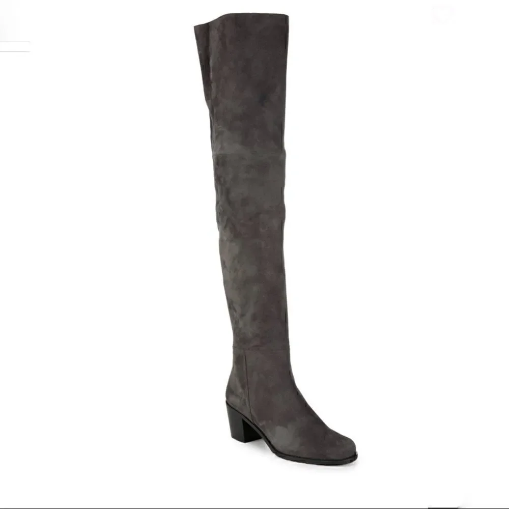 Stuart Weitzman Hitest Over-The-Knee Leather Boots